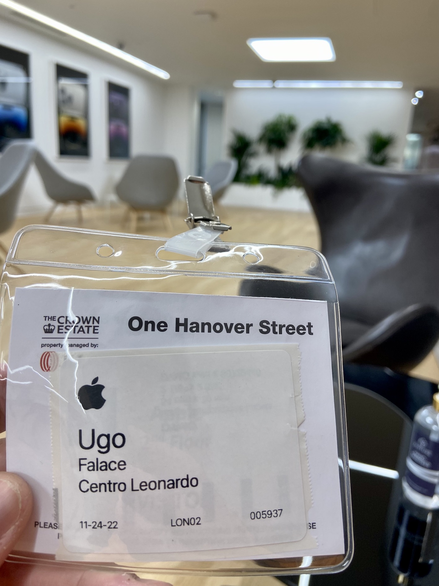 Centro Leonardo presso la sede di Apple Europa a Londra