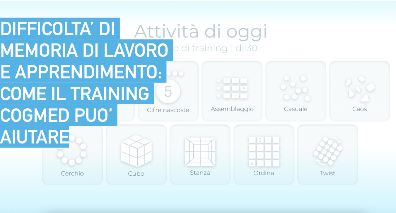 Difficoltà di memoria di lavoro e apprendimento: come il training Cogmed può aiutare